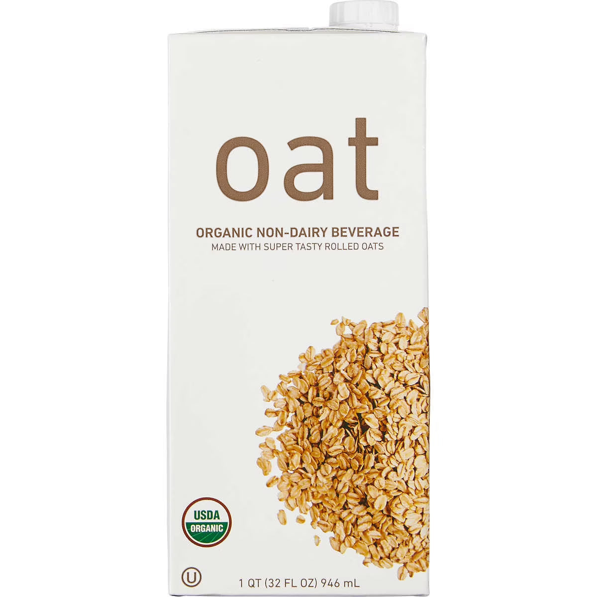 Kirkland Signature Organic Non-Dairy Oat Beverage, 32 oz, 6 Count
