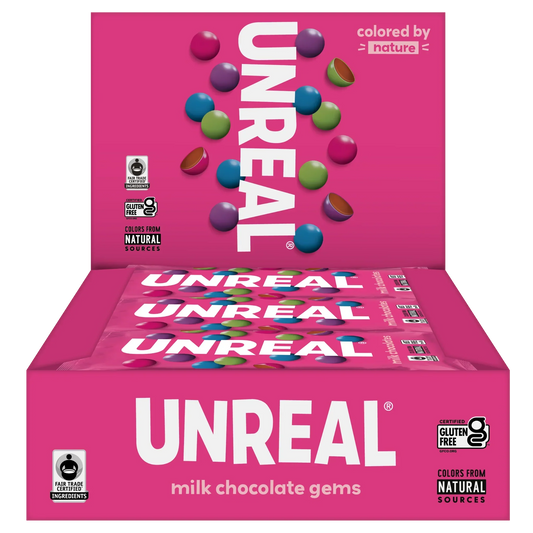 UNREAL Milk Chocolate Gems, 5 oz Pack of 12