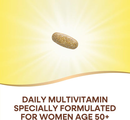 Nature’s Way Alive! Ultra Potency Multivitamin for Women 50 Plus, Complete High Potency Formula with Vitamin D3, C, E, Methylated B12, Supports, Heart, Brain, and Bone Health*, 60 Tablets