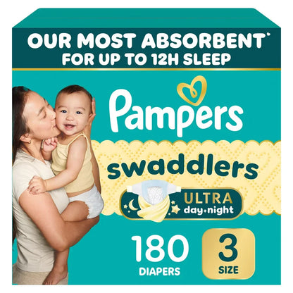 Pampers Swaddlers Ultra Diapers Sizes 3 - 7