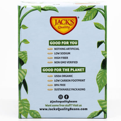 Jack's | Organic Cannellini White Beans 13.4 oz. | Filled with Protein & Fiber, Low Sodium & Non-GMO | (8-PACK)