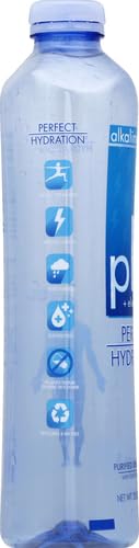 Perfect Hydration 9.5+ pH Alkaline Drinking Water | 100% Recycled Bottles | Electrolyte Minerals for Taste | 12 pack - 1 Liter (33.8 oz)