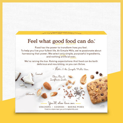 Almond Flour Snack Bars (Peanut Butter Chocolate) with Organic Coconut Oil, Chia Seeds, Sunflower Seeds, and Flax Seeds, 6oz, 6 Count