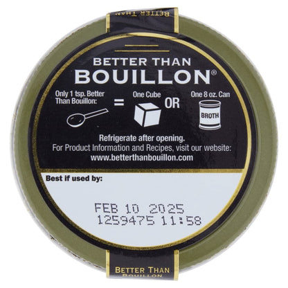 Better Than Bouillon Vegetarian No Chicken Base, Made with Seasoned Vegetables, Certified Vegan, Makes 9.5 Quarts of Broth, 38 Servings, 8 OZ Jar (Pack of 6)