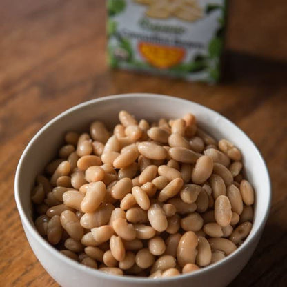 Jack's | Organic Cannellini White Beans 13.4 oz. | Filled with Protein & Fiber, Low Sodium & Non-GMO | (8-PACK)