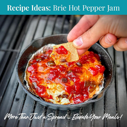 Terrapin Ridge Farms Hot Pepper Bacon Jam – Sweet & Spicy Spread with Real Bacon & Jalapeño – Gourmet Condiment for Cheese, Meats, and Appetizers – Two 10.5 oz Jar  pack of 2