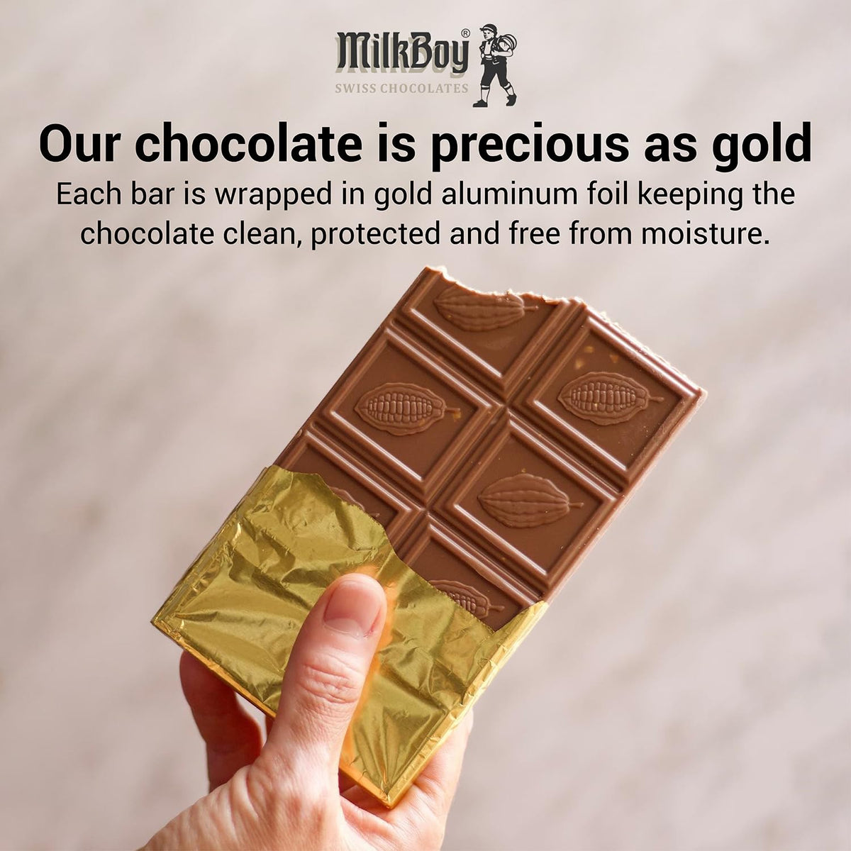 Milkboy Swiss Chocolates Chocolate Bars - Premium Swiss Alpine Milk Chocolate - Smooth European Milk Chocolates Gift - Sustainably Farmed Cocoa - Gluten Free - 3 oz, Pack 2