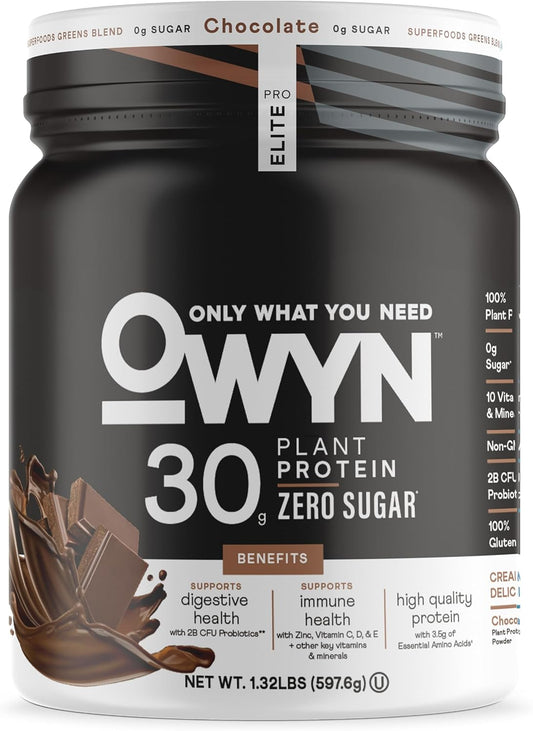 Owyn Only What You Need Pro Elite High Protein Powder,12 Servings (1.32 LB)