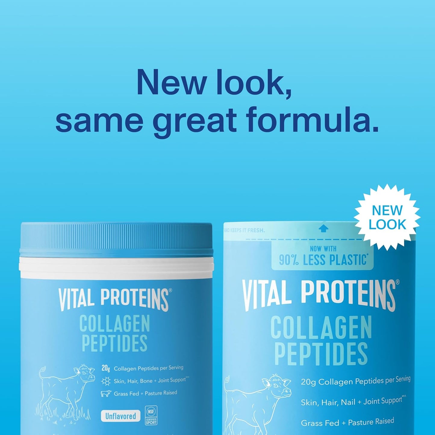 Vital Proteins, Collagen Peptides, Unflavoured, 20 oz (Pack of 2)