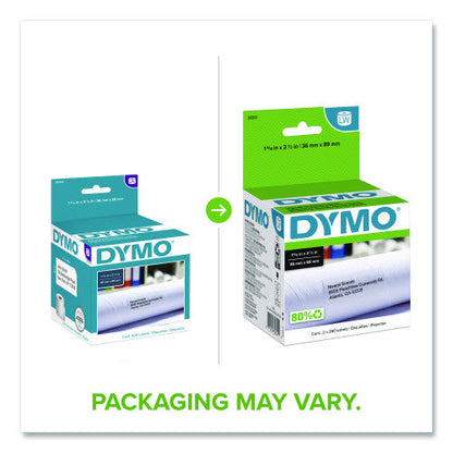 DYMO LabelWriter Address Labels, 1.4" x 3.5", White, 260 Labels/Roll, 2 Rolls/Pack (30321)