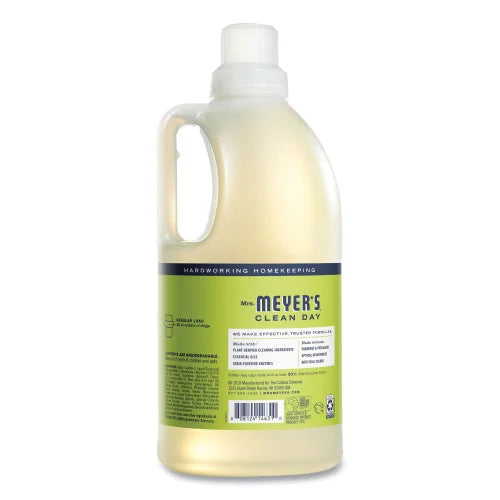 Mrs. Meyer's Liquid Laundry Detergent, Lemon Verbena Scent, 64 oz Bottle, 6/Carton (370736)