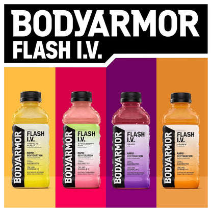 BODYARMOR Flash I.V. – Orange, 12 Pack