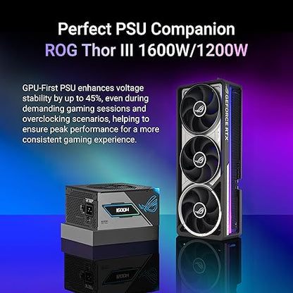 ASUS ROG Astral NVIDIA GeForce RTX 5090 32GB GDDR7 OC Edition Gaming Graphics Card (PCIe 5.0, HDMI/DP 2.1, 3.8-Slot, 4-Fan Design, Axial-tech Fans