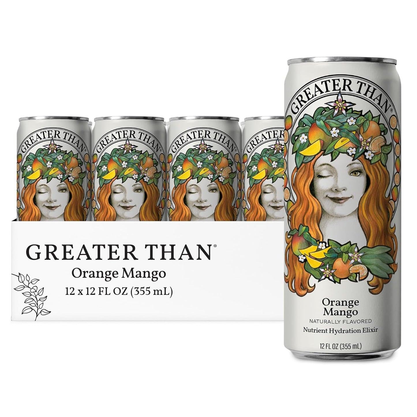 GREATER THAN Hydration for Her – Orange Mango, 12 Pack