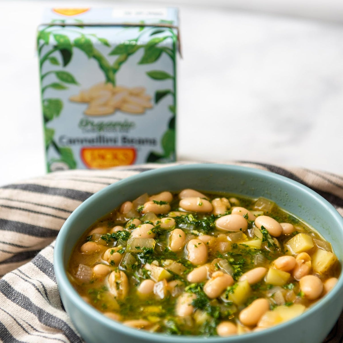 Jack's | Organic Cannellini White Beans 13.4 oz. | Filled with Protein & Fiber, Low Sodium & Non-GMO | (8-PACK)
