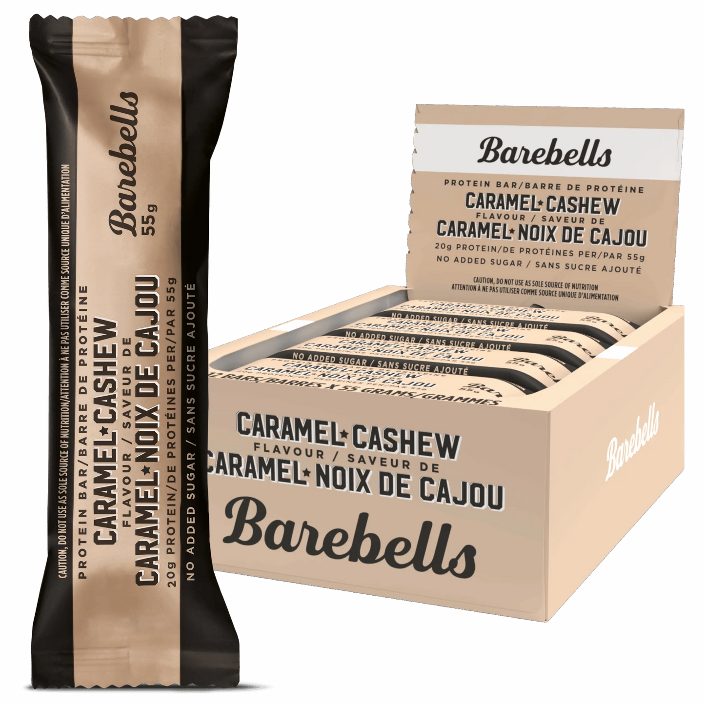 Barebells Caramel Cashew | Protein Bar | Pack of 12