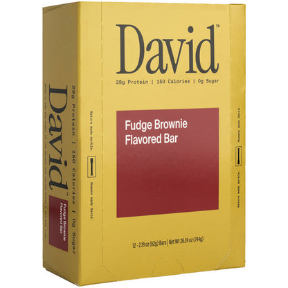 David Protein Fudge Brownie Flavored Bar 12