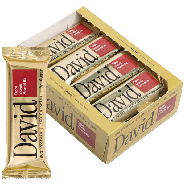 David Protein Fudge Brownie Flavored Bar 12